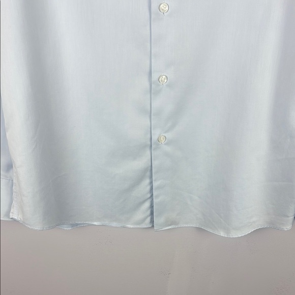 Blu by Polifroni Light Blue Classic Dress Shirt Button-Down Style Size 15.5 - Picture 7 of 9